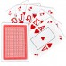 Carti de joc poker Texas Hold'em, profesionale, Piatnik (Austria), 100% plastic, index mare + peek index, culoare spate rosu